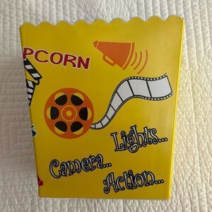 Melamine Popcorn Tin Movies Fun Netflix and Chill